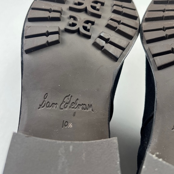 Sam Edelman Black Ankle Suede Leather Boots - Picture 11 of 16